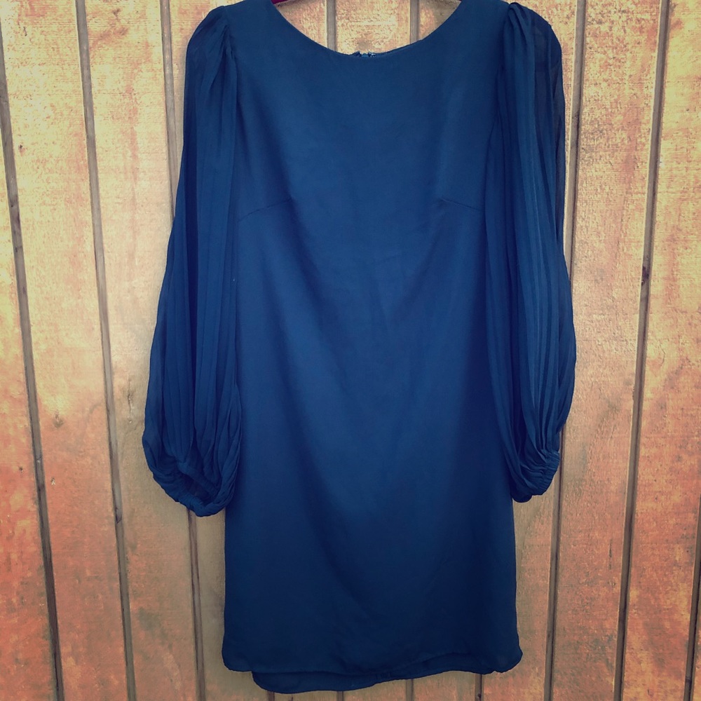 Black flowey sleeved dress